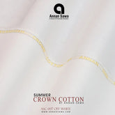 AnnanSawa Off White color Crown Cotton fabric for men – soft, breathable, durable premium men’s cotton fabric for casual and formal wear